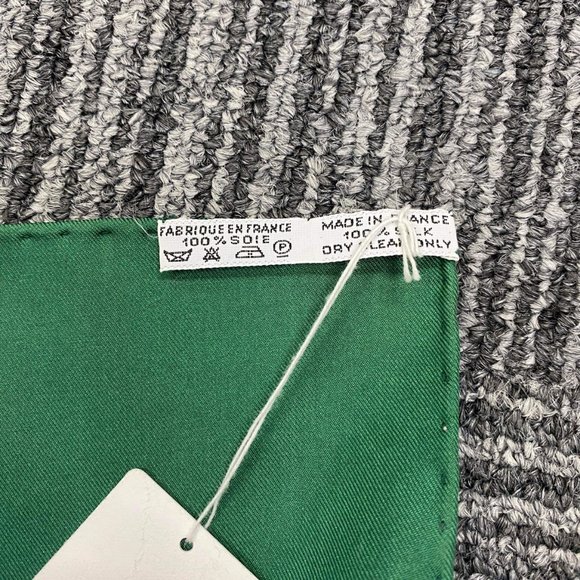 HERMÈS Scarf Brides de Gala Silk H Grygkar Racing Green Gold - Picture 4 of 4